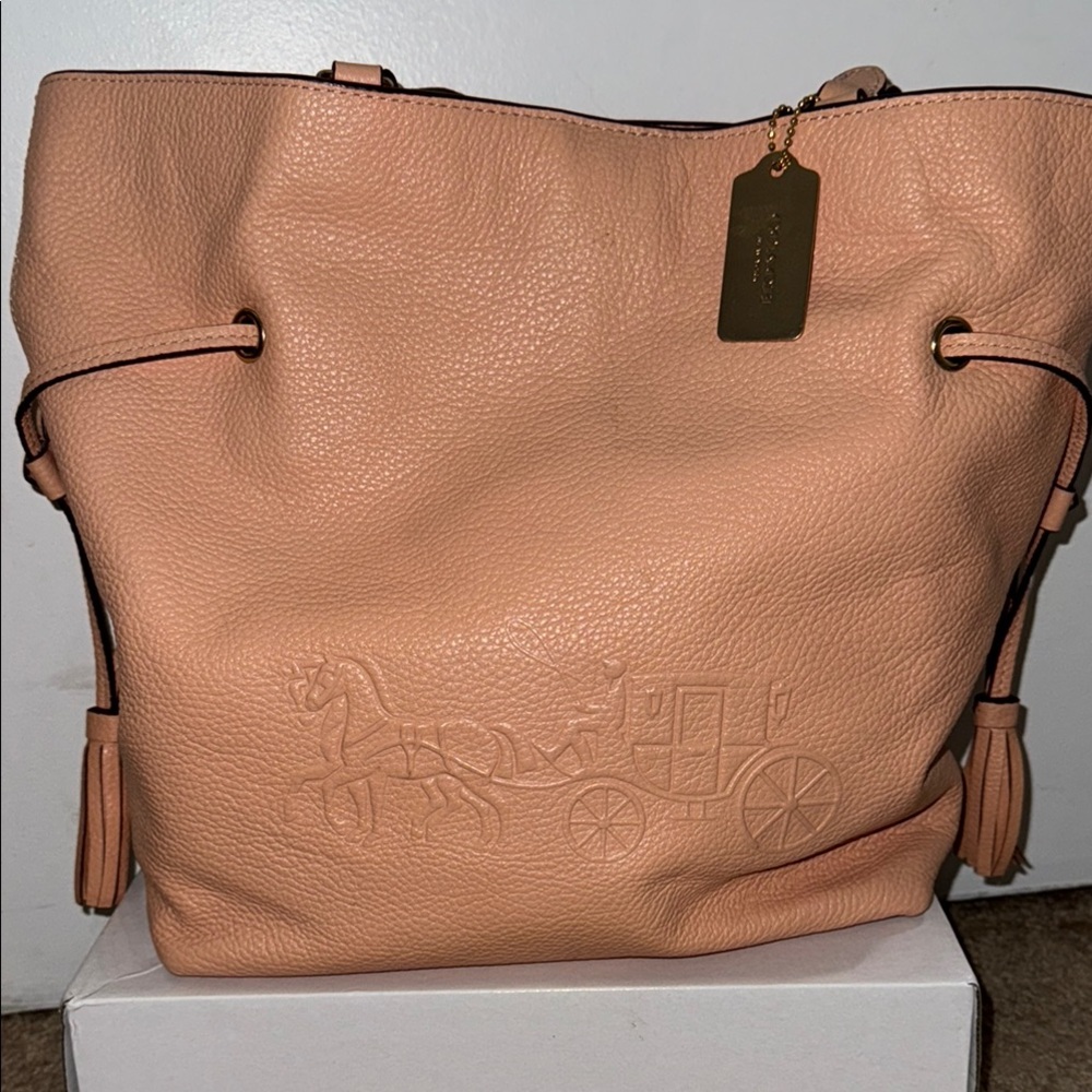 Coach coral Leather Women's Bag
